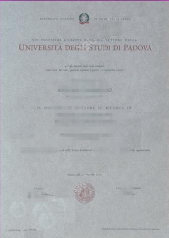 帕多瓦大学 毕业书成绩单