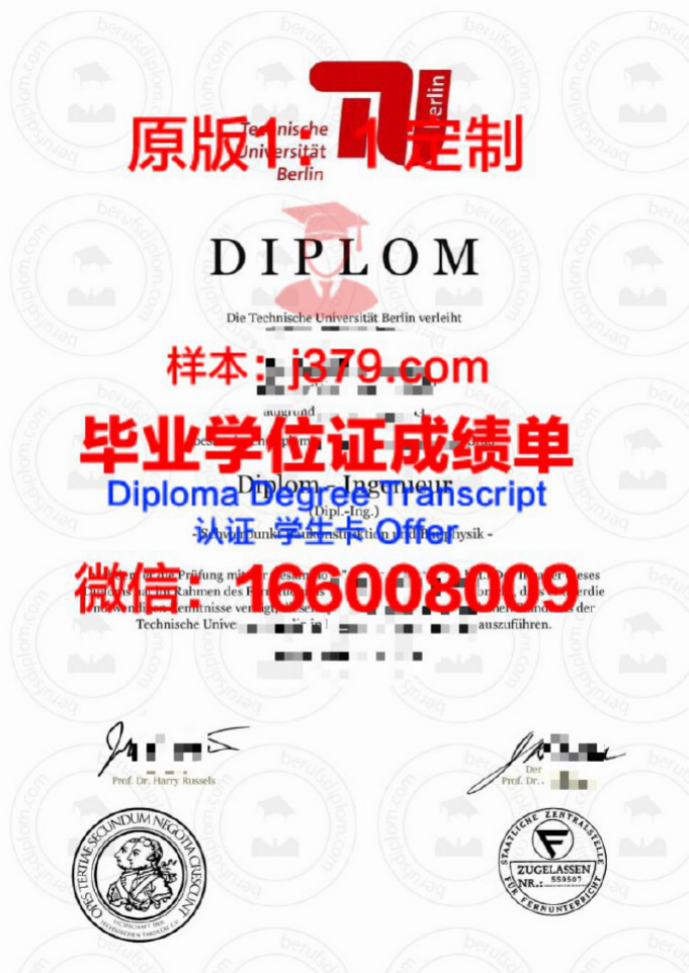 柏林自由大学毕业证Diploma文凭