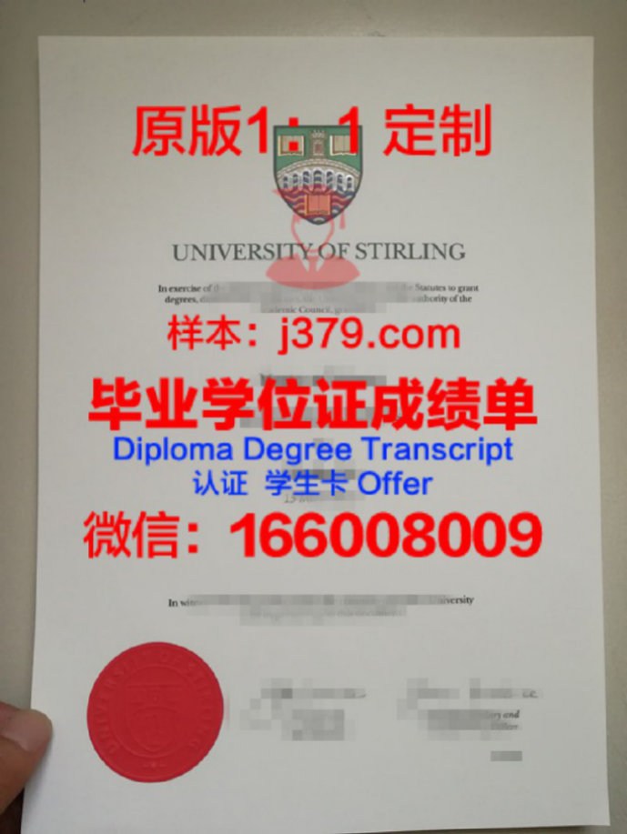 INTO斯特林大学毕业证Diploma文凭