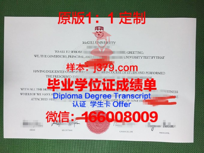 麦吉尔大学硕士毕业证书样本(麦吉尔大学毕业好找工作吗)