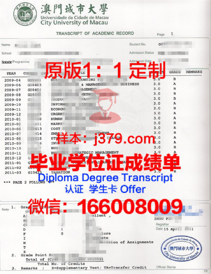 大学各科成绩单(大学成绩单是什么样子的)