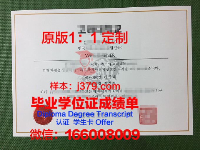 高丽大学diploma证书(高丽大学本科)